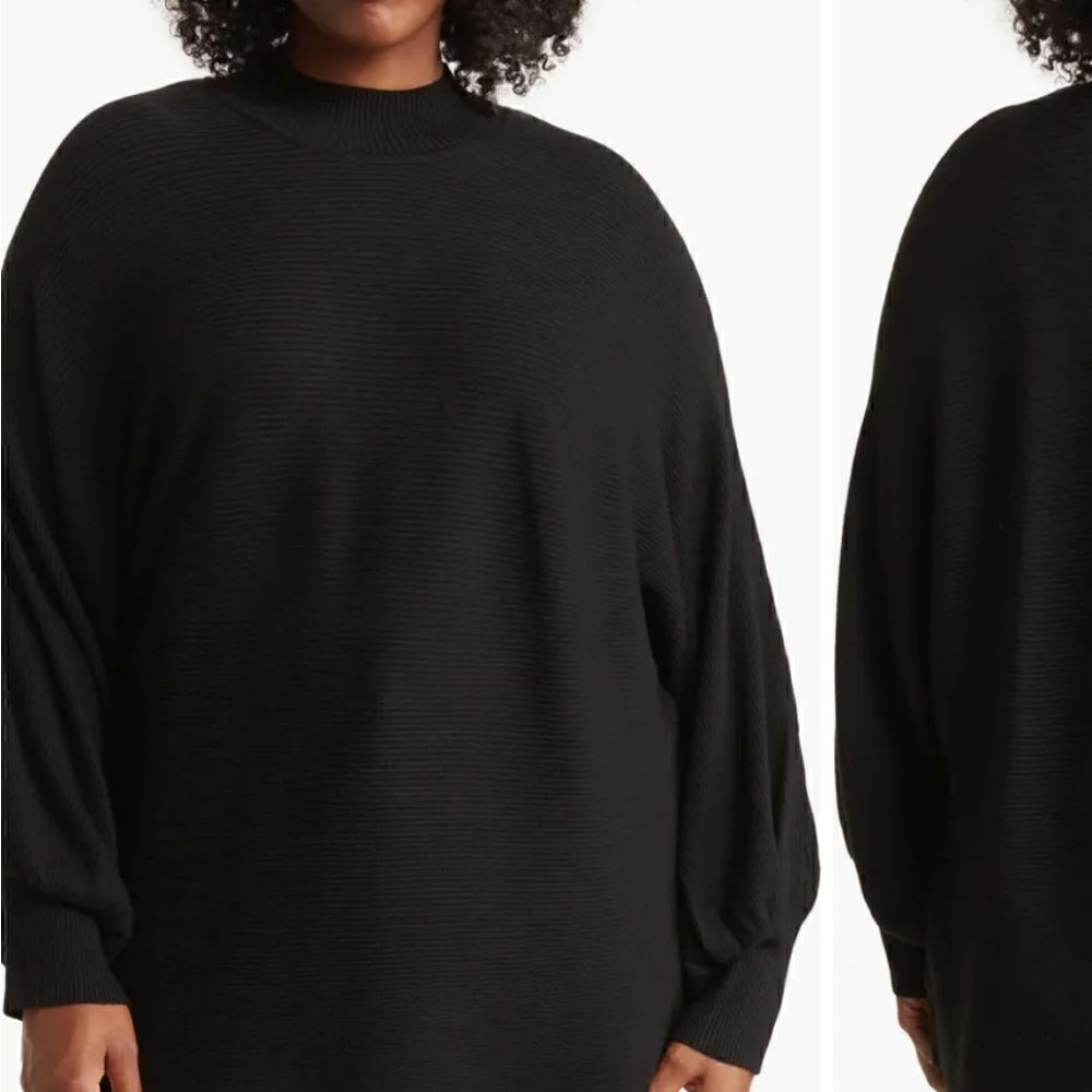 Mock Neck Balloon Sleeve Sweater T Tahari size 2X